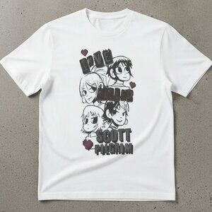 Retro Indie Comic Love Graphic T-Shirt – Pixel Heart Manga Style Tee